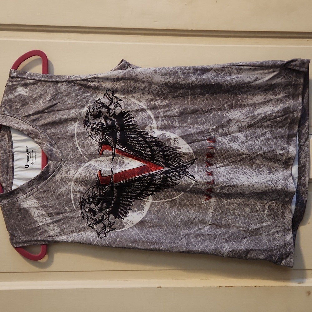 Gray Sleeveless Women's Crossmen Drum And Bugle Corps Shirt